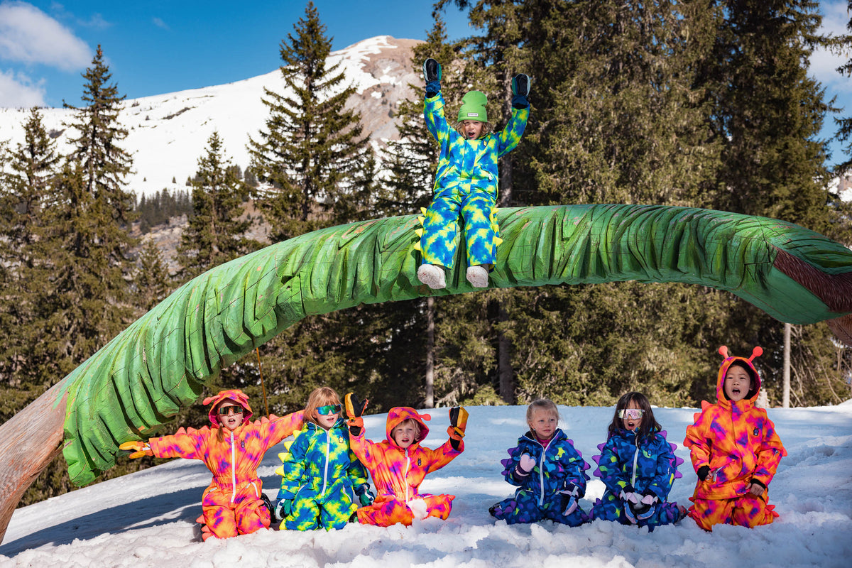 Camo the Alien - Neon Galaxy Ski Salopettes / Bib Pants