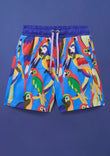 Squawk the Parrot - Kids Swim Shorts