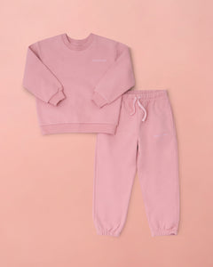 Organic Cotton Tracksuit - Dusty Pink