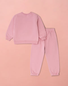 Organic Cotton Tracksuit - Dusty Pink
