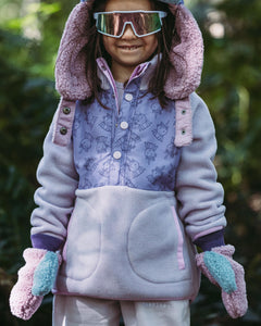 Fleece Mittens - Pink/Lilac