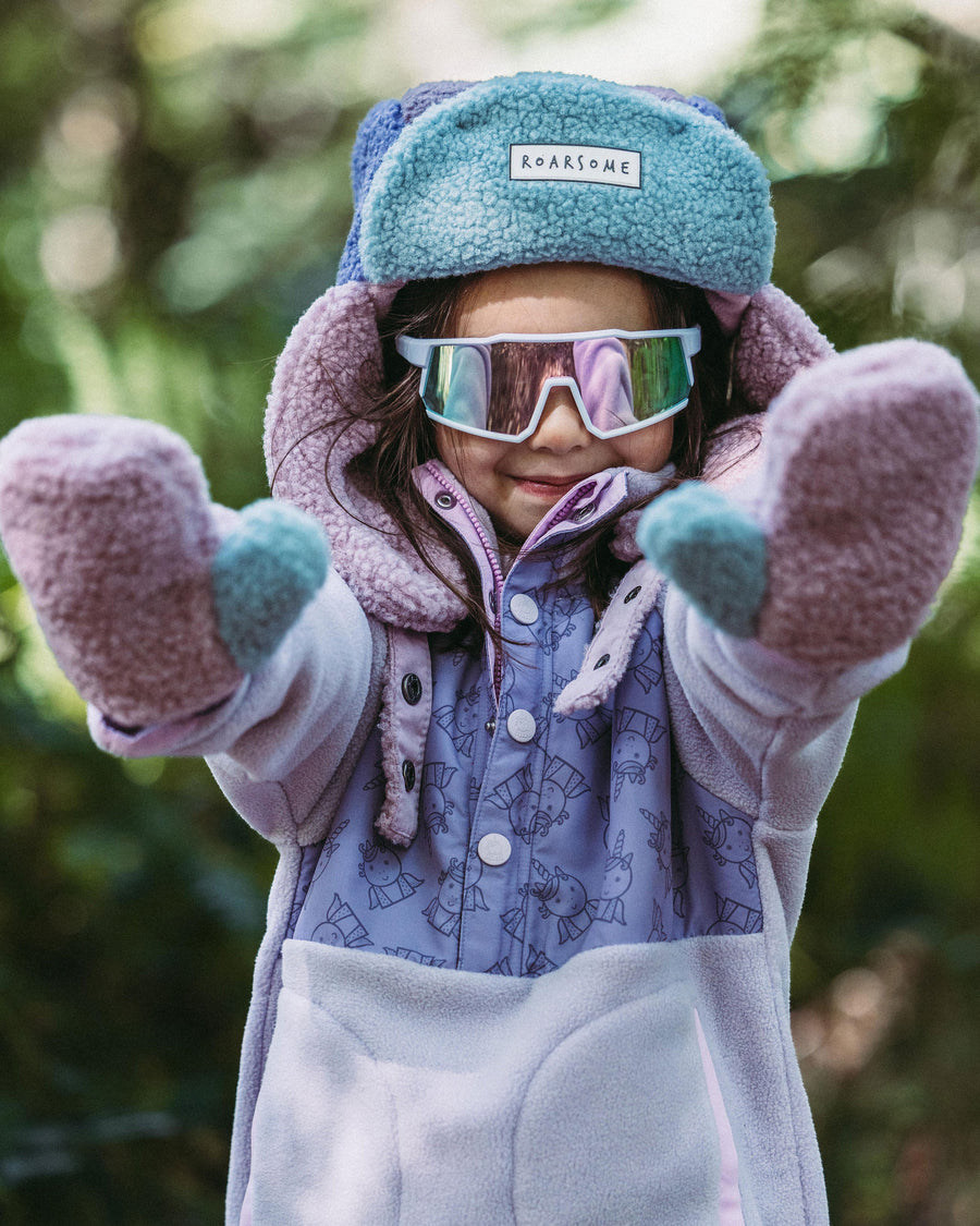 Fleece Mittens - Pink/Lilac