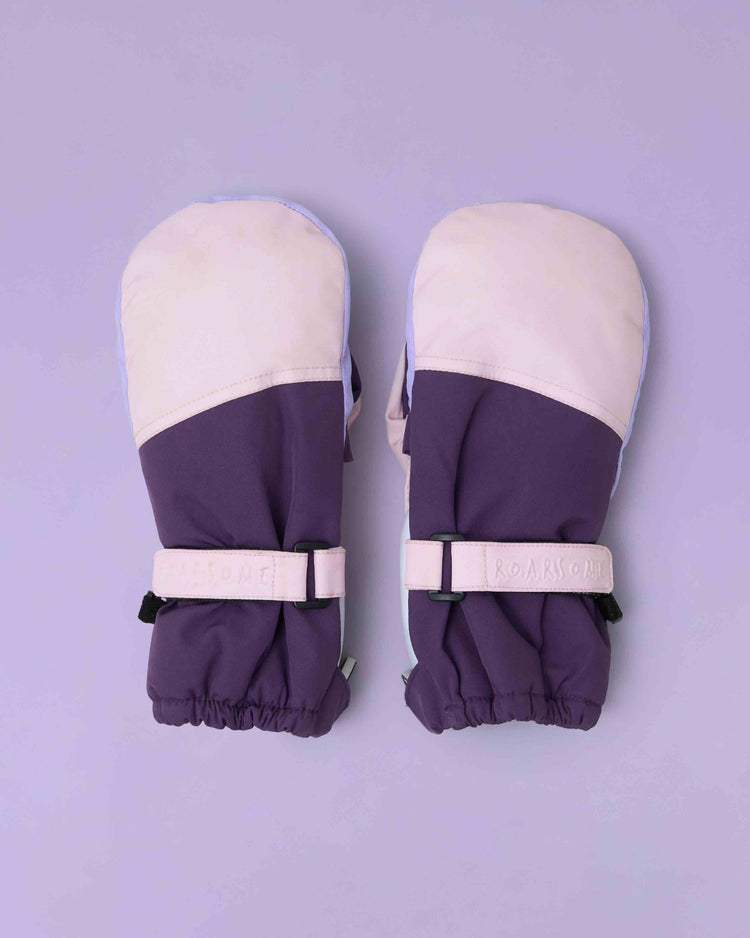 Kids Ski Gloves - Pink/Lilac