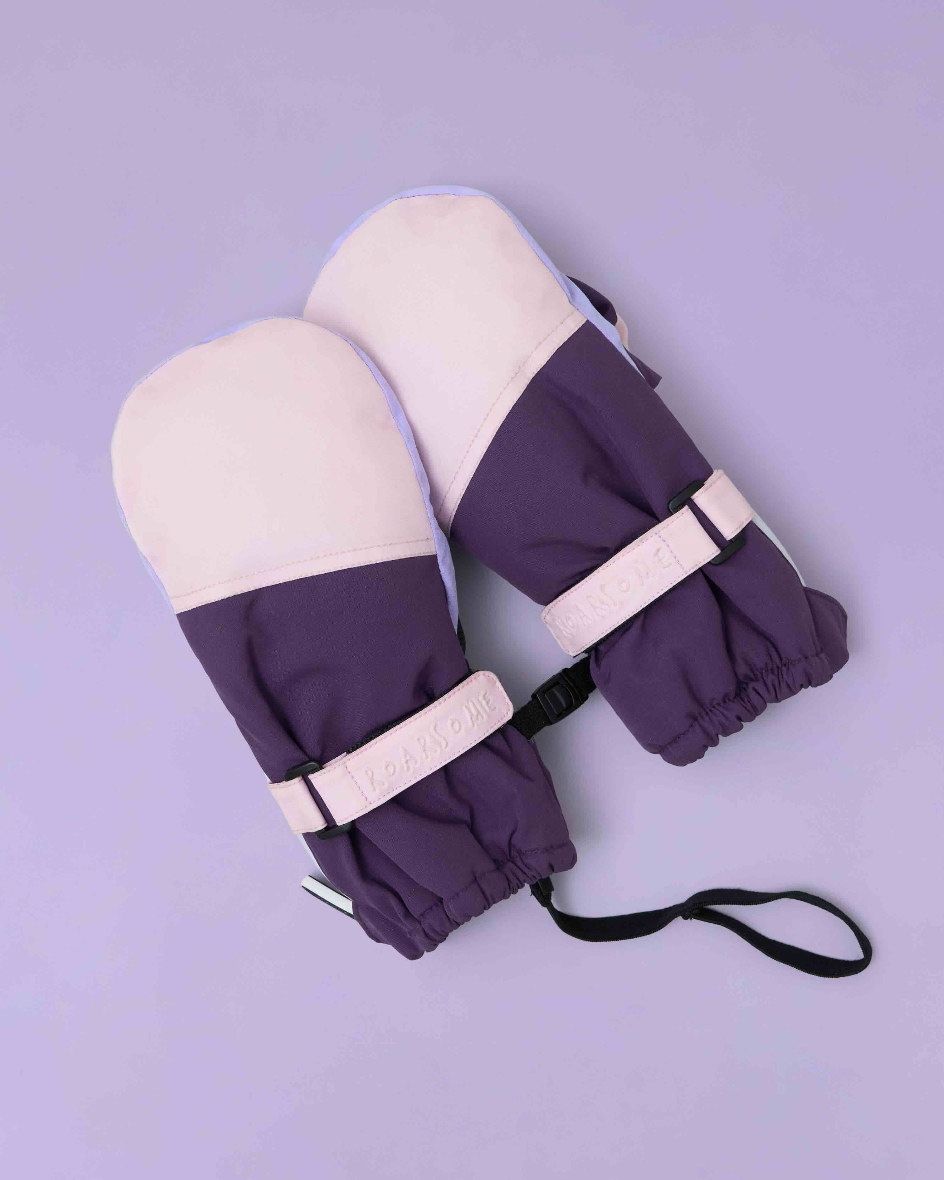 Kids Ski Gloves - Pink/Lilac