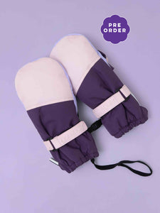 Kids Ski Gloves - Pink/Lilac