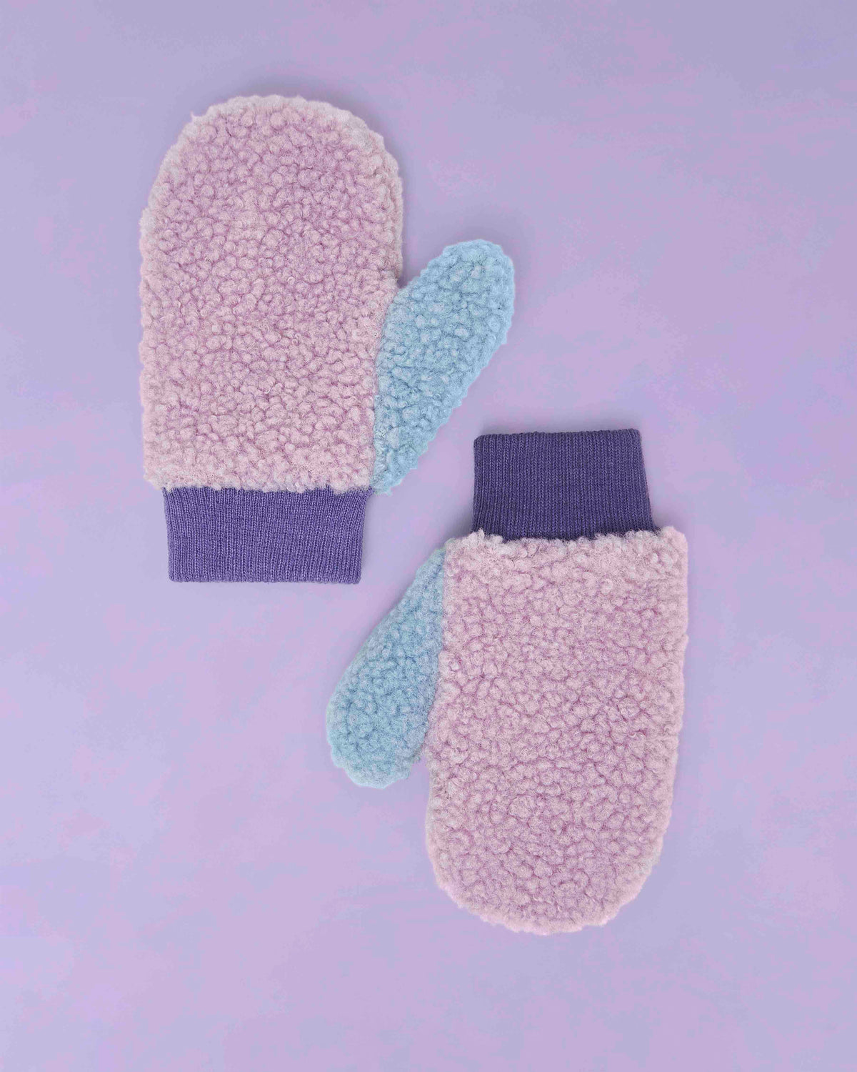 Fleece Mittens - Pink/Lilac