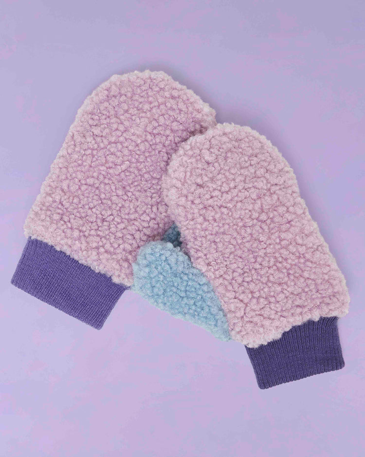 Fleece Mittens - Pink/Lilac