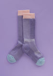 Kids Ski Socks - Pink/Lilac