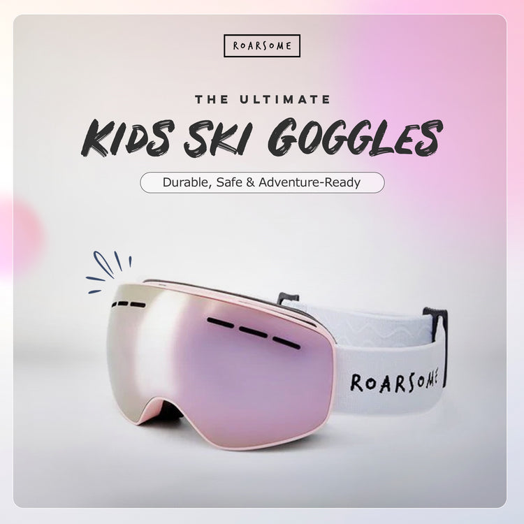 Kids Ski Goggles - Pink
