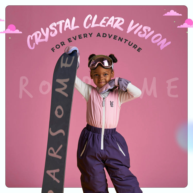 Kids Ski Goggles - Pink