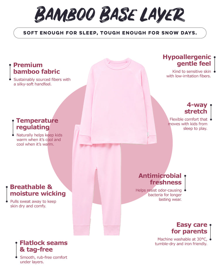 Bamboo Base Layer - Marshmallow Pink