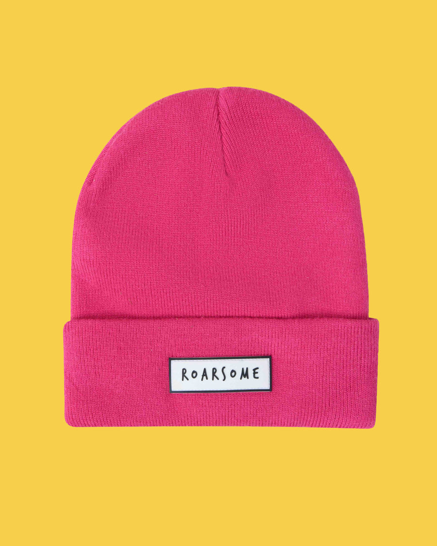 Kids Beanies - Raspberry