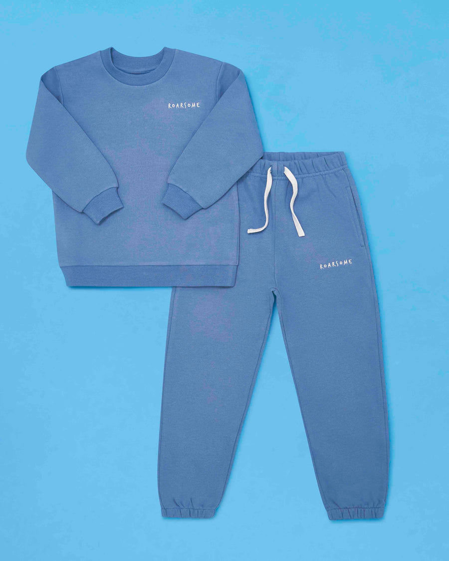 Organic Cotton Tracksuit - Ocean Blue
