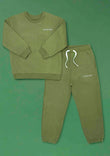 Organic Cotton Tracksuit - Forest Green