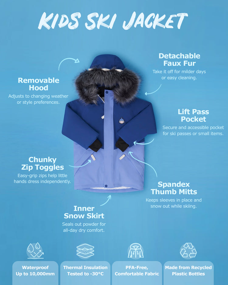 Reef the Shark - Kids Ski Jacket