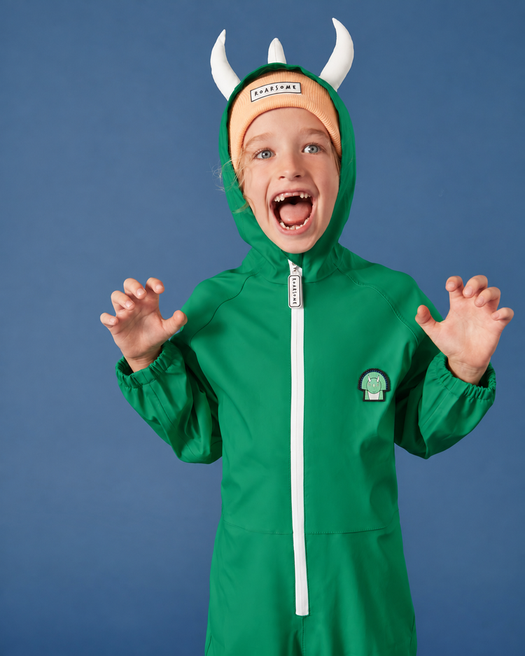 Spike the Dinosaur - Kids Puddle Suit