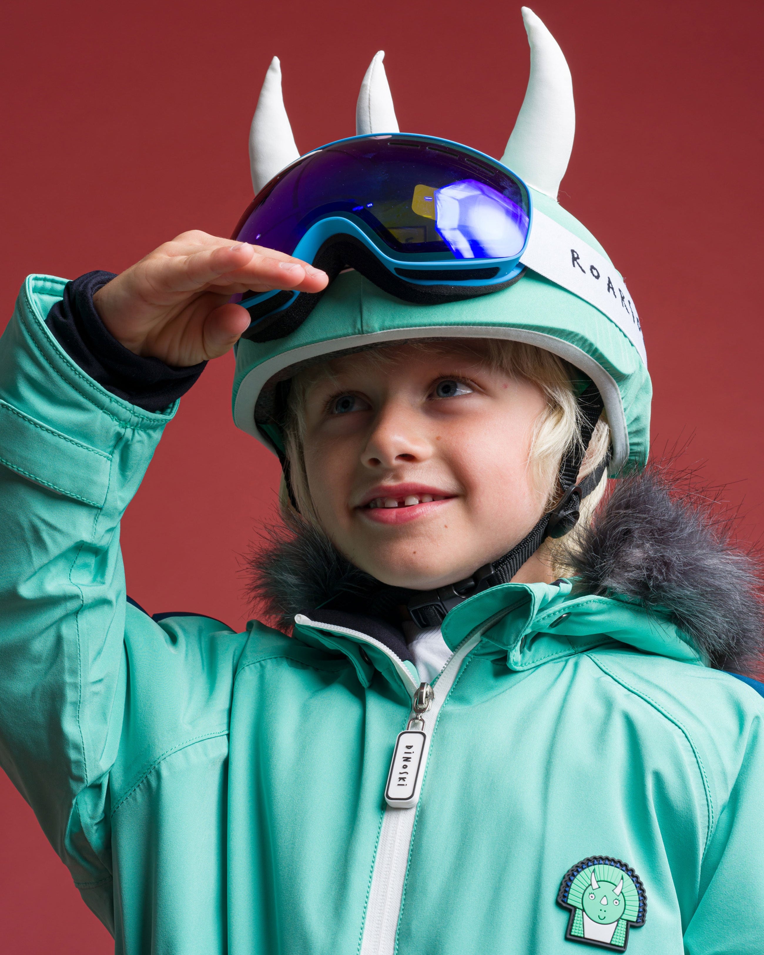 dinosaur motorcycle helmet cover Spike the Dinosaur
