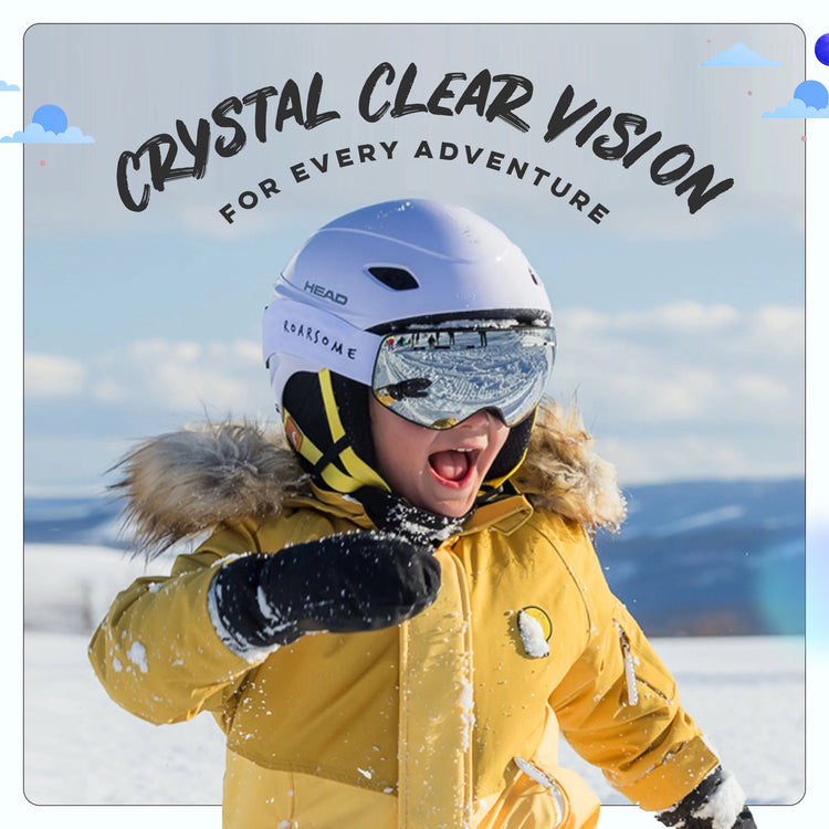 Kids Ski Goggles - Silver