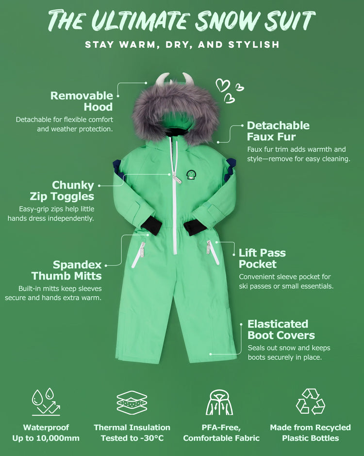Spike the Dinosaur - Kids Snow Suit 2026
