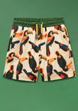 Beak the Toucan - Kids Swim Shorts