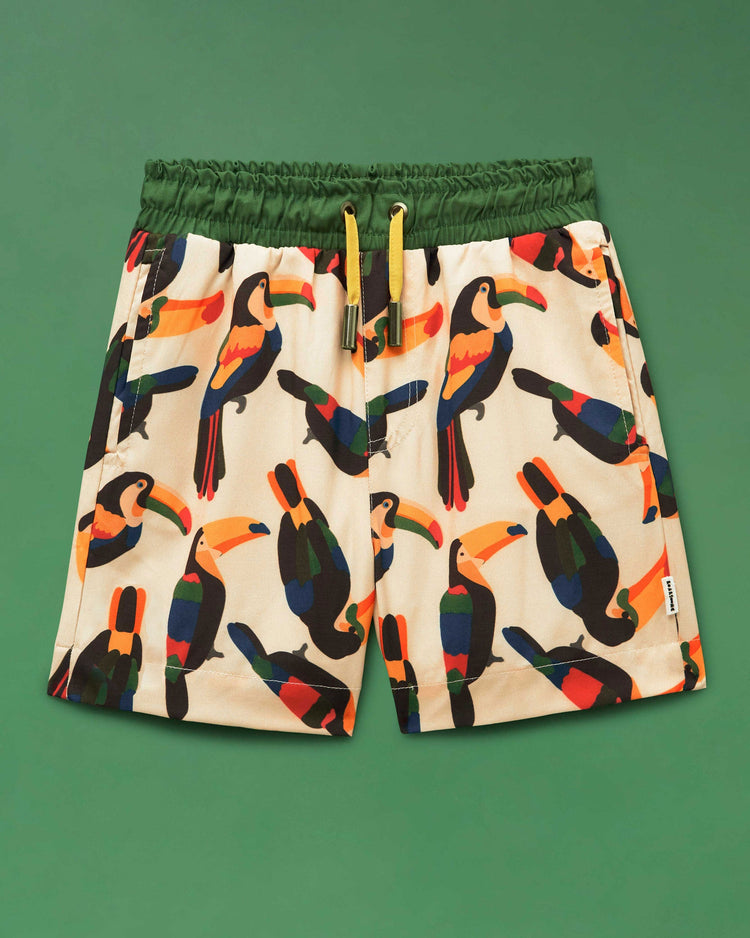 Beak the Toucan - Kids Swim Shorts