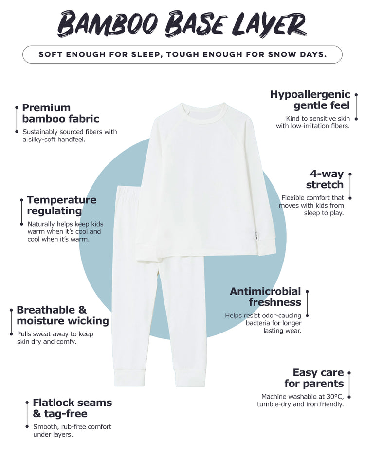 Bamboo Base Layer - Frost White