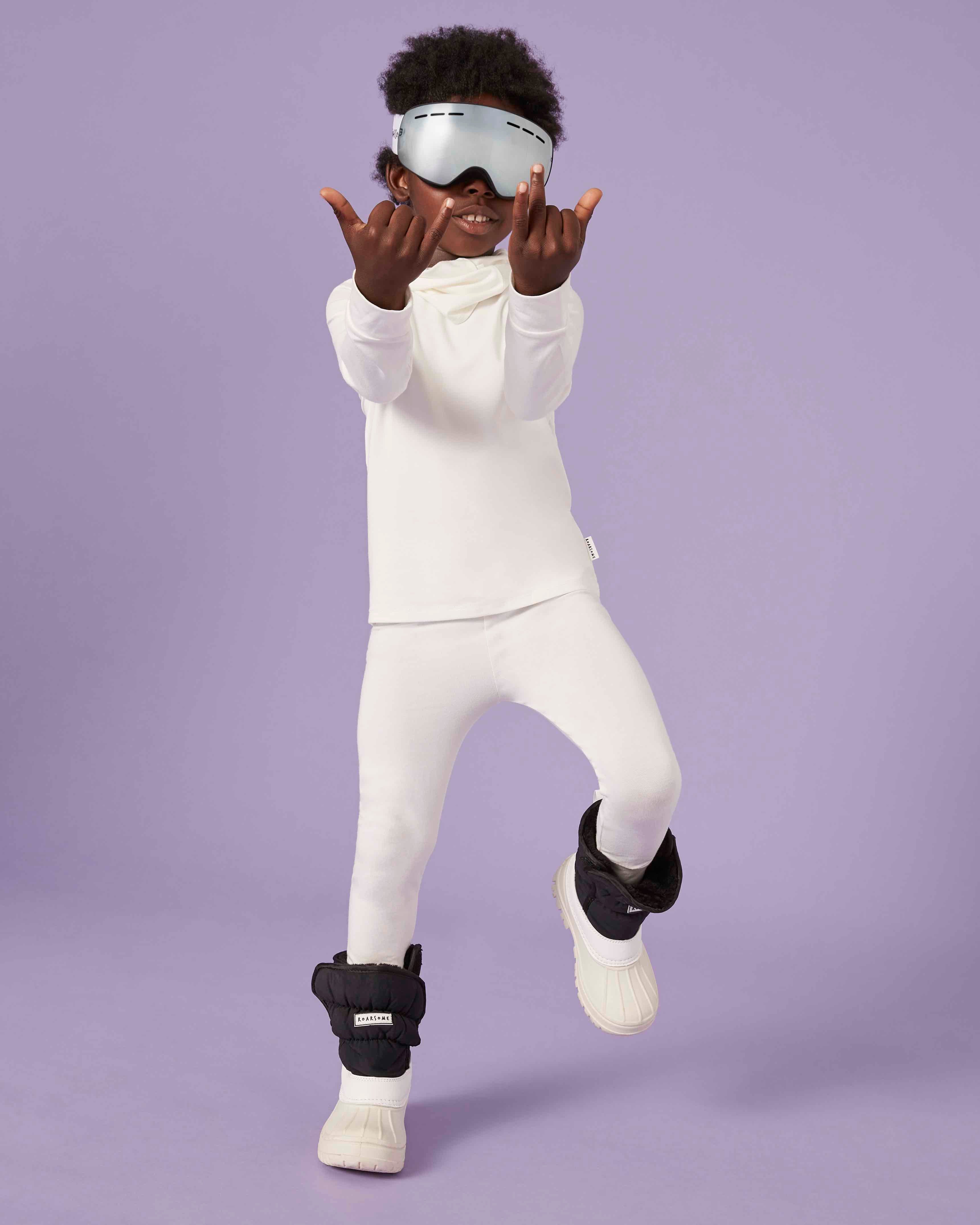 Kid Base Kids Base Layers - Frost White & Roarsome