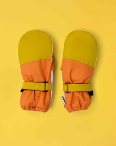 Kids Ski Gloves - Yellow/Orange