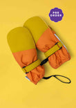 Kids Ski Gloves - Yellow/Orange