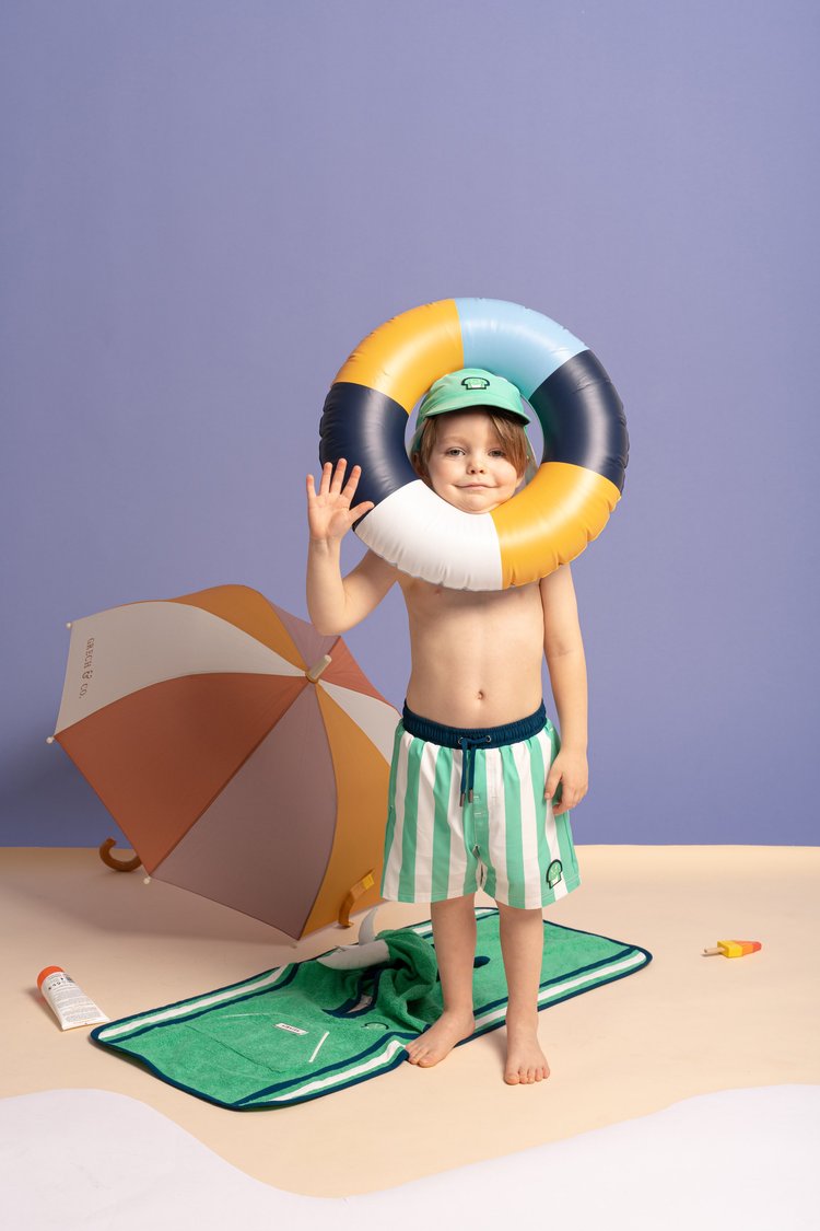 Spike the Dinosaur - Kids Swim Trunks