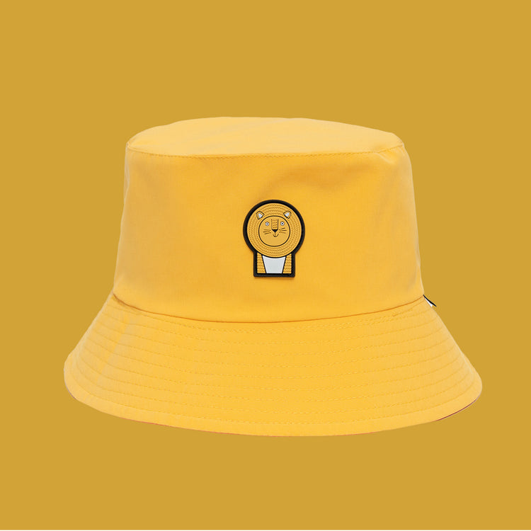 Kids Reversible Bucket Hat - Lion/Tiger