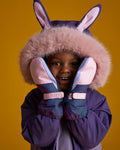 Kids Ski Gloves - Pink/Lilac