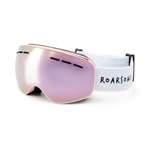 Kids Ski Goggles - Pink & Roarsome